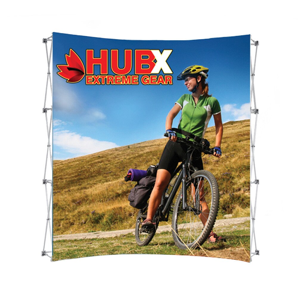 8 x 7.5 ft. RPL Fabric Pop Up Display Curved — Graphic Package / No Endcaps
